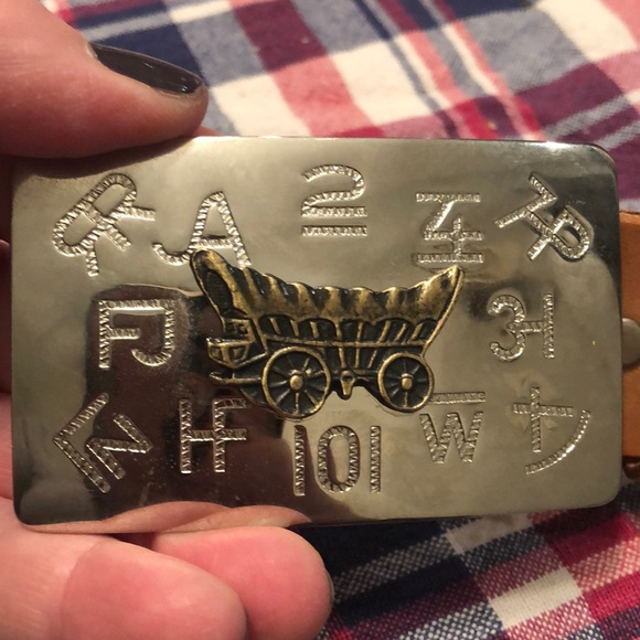 Vintage Western Belt & Chambers Belt Buckle